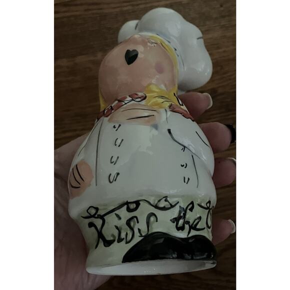 Vintage JIC Ceramic Hand Painted Chef Collection Salt & Pepper Shakers. Unused! - Picture 4 of 8